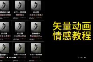 矢量动画情感教程：高点赞涨粉，适合情感、思维、创业教育等赛道